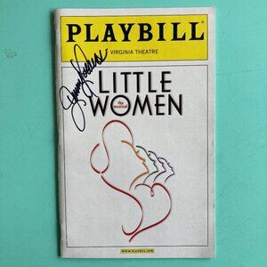 Jenny Powers (Only) Signed Little Women Playbill Sutton Foster Maureen McGovern